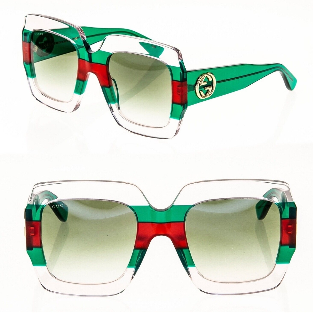 Gucci 0178 crystal green sunglasses